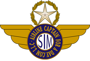 Airline Captain For A Day Logo Badge